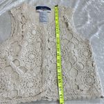 Noille Silk eXchange Crochet Short Sleeve silk Top cardigan vest Photo 9
