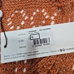 SNDYS x REVOLVE Crochet Maxi Dress in Red Shimmer Orange Photo 8
