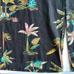 Old Navy  High Waist Wide Leg Linen Blend Tropical Print Pants Size L Tall NWT Photo 6