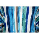 Cato Est. 1946 Ladies Blue Blouse Top Size S Beaded Faux Necklace Bell SS V-Neck Photo 2