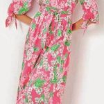 Lilly Pulitzer  Amrita Midi Shirt Dress In Roxie Pink Worth A Look Size 4 Photo 0