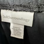 Soft Surroundings  size‎ Medium petite mp black pull on black pants elastic waist Photo 2
