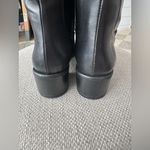 Emanuele Crasto Made in Italy Black Italian Leather Knee Photo 3