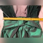Bridesmaid‎ Green Velvet Dress Black Tie Formal Vintage Size 12 Photo 4