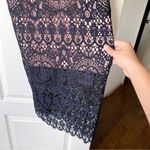 Alexis Dress Narasse Lace Sheath Ruffle Racerback Midi Wedding Black S NWT Photo 5