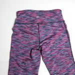 vogo athletica Leggings Women's Size Small Pink Stripe Stretch Capri Photo 3