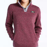 L.L. BEAN Women’s Sweater Fleece Pullover Sweatshirt in Raisin Purple Size S Photo 0