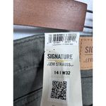 Levi's Signature Levi Strauss Capri‎ Pants Olive Green Stretch Mid Rise Women's 14 W32 Photo 1