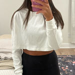 Daily Drills  Cropped Waffle Long Sleeve Photo 0