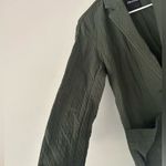 Madewell  Green Diamond Jacquard Shaw Blazer Jacket Size XXS Preppy Chic Winter Photo 7