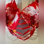 Lane Bryant Bra Women’s 44D Orange Lace Floral Longline Underwire Coral Strap A4 Photo 7