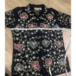 New Direction Petite XL Shirt Shacket Women’s Linen Cotton Black Size undefined Photo 3