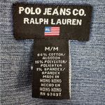Ralph Lauren Polo Jeans Co  Light Wash Denim Button Up Shirt Medium Distressed Photo 1
