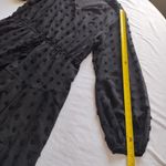 KIRUNDO Women’s Dress Long Sleeves V Neck Flowy Mini Dress Swiss Dot XL. Photo 10