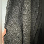 Francesca’s Long Hooded Sleeveless Cardigan Size Medium Black NWT Photo 1