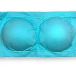 Boutique Womens Bandeau Strapless Bra Removeable Padding Stretchy Teal Blue XXL Photo 0