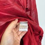 Alembika Red Faux Suede Hoodie Size 3 or US 10/12 Photo 10