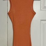 Orange & Pink Midi Cut Out Bodycon Midi Dress Size XS Photo 2