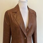 I am gia I. Am. Gia Brown Faux Leather Jacket Photo 3