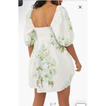 Free People Peony Puff Sleeve Babydoll Dress Floral Milkmaid Cottage Peasant Photo 1