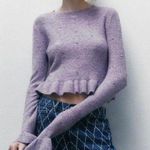 ZARA NWT KNIT SWEATER WITH BEADING Photo 0