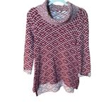 Anthropologie Moth Cowled Galena Pullover Red Motif Sz small Photo 8