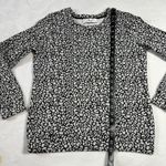 YYigal Crewneck Leopard Sweatshirt Size S Casual Animal Y2K Layers Maximalist Gray Photo 5