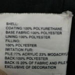 Gap VINTAGE Y2K  FAUX FUR TRIM HOOD PUFFER COAT BLACK S 2006 Photo 14