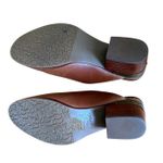 Patricia Nash Michaela Brown Leather Brass Trim Western Mule Slip-On Size 8 Photo 6