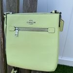 Coach CE871 Mini Rowan File Crossbody Bag Pale Lime Cross Grain Leather J Photo 3