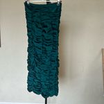 House Of CB -‎ Mera EMERALD GREEN RUCHED MIDI SKIRT NWOT size XS Photo 2