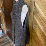 Free People Valentina Brown Medium Chunky Knit Sleeveless Sweater Photo 5