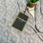 Love Stitch Grey Button Up Top Photo 3