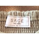 Sage The Label ⭐️  Top Puff Sleeve Smocked Light Green Blouse Top Women's‎ Small Photo 6