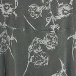 Obey  Black Fit and Flare Long Sleeve Dress with Burnout Floral Design Photo 6