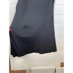 Ralph Lauren Lauren  Black Short Sleeve Metal Plaque Keyhole Crew Neck Dress 16 Photo 4