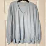 Urban Outfitters Powder Blue Bias Cut Draped Sweatshirt - Size XS Photo 0