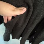 Wooden Ships  Black Knit Cardigan Sweater Size Small Medium Mohair Wool Blend Photo 2