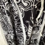 One World  Beach Monarch Butterfly Patterned Coverup- Hood- Drawstring waist- S Photo 7
