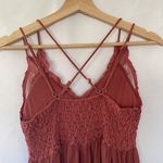 Pink Lily coral spaghetti strap maxi dress cutout detail padded cups ruffle lace Photo 9