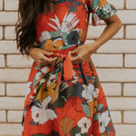 Roolee  Floral Print Dress Sz XXL Photo 0