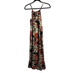 Nani Hawaii Orange Tropical Floral Maxi Dress Sz S Sleeveless Resortwear Aloha Photo 1