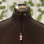 Light Lavender Mushroom Necklace Purple Photo 0