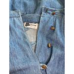 Vintage Denim Wrap Around Skirt Wooden Barrel Button XS/S SEE MEASUREMENTS Blue Photo 7