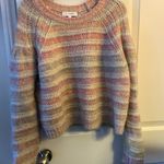 Intermix Women's Wool Multicolor Striped Sweater Photo 0