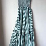 Petal and Pup Yasminie Green White Striped Shirred Maxi Dress S Photo 10