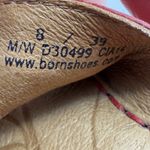 Born Women's Sandal Red Leather US Sz 8 Wedge Slip On Casual Comfort Shoes Photo 8