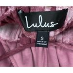 Lulus  Live In Harmony Tie-Dye Maxi Dress Sz S Mauve Pink Leg‎ Slit Open Back Photo 5