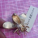 Anne Klein bee π brooch micro pave setting gold tone Photo 2