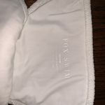 White Fox Boutique White Fox White Ruched Zulu Bikini (Size M) Photo 2